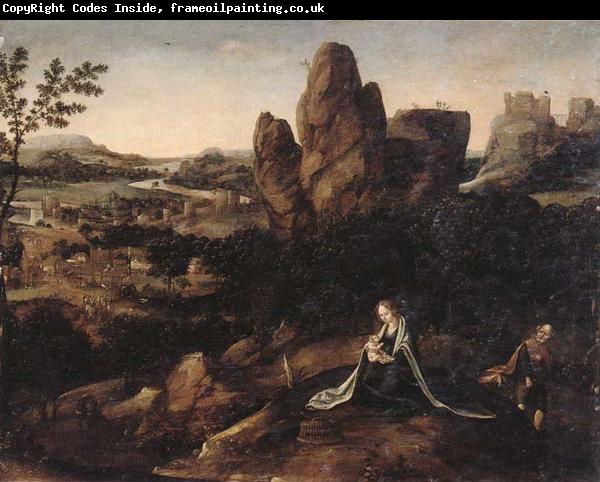 unknow artist A landscape with the rest on the Flight into egypt